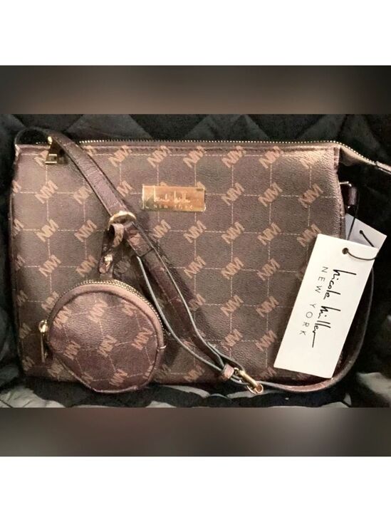 Nicole Miller Handbags - Nicole Miller Crossbody Bag with a Matching Earbud Pouch - New With Tags